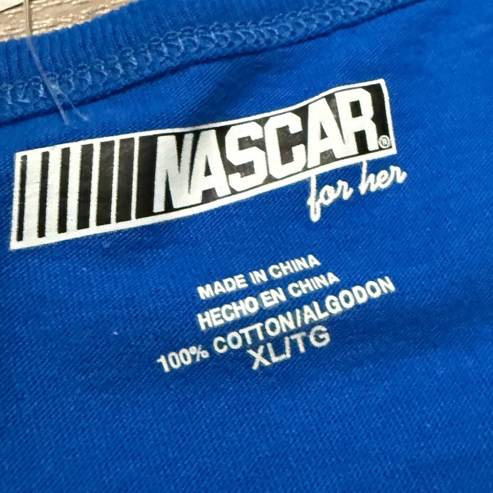Nascar Women's Dale Jr #88 racing Blue Tee short sleeve size XL - Picture 6 of 9
